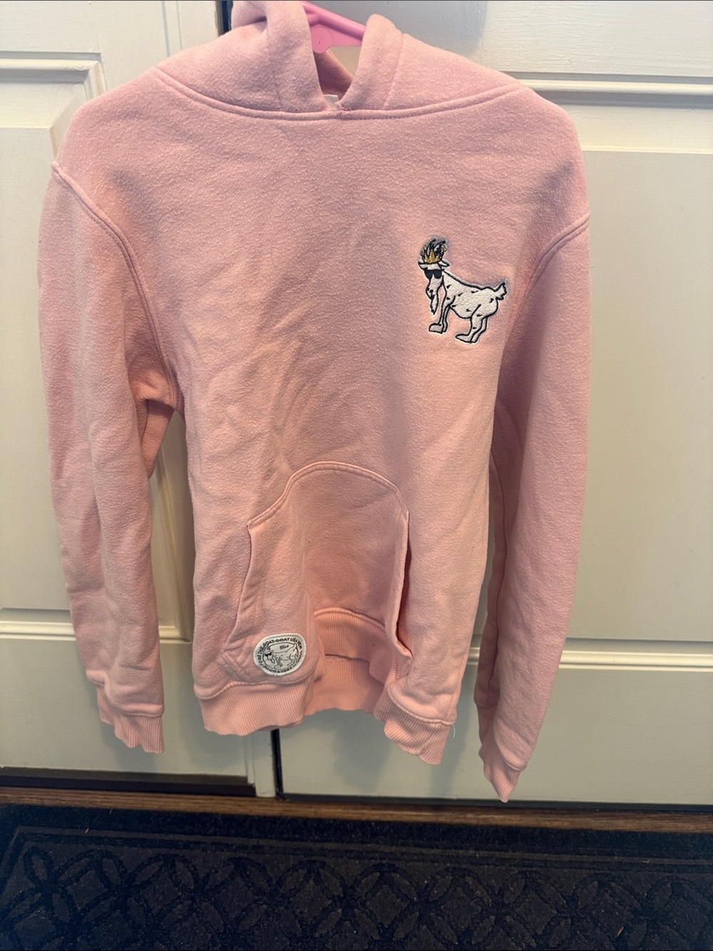 GOAT USA Pink Logo Hoodie - Soft Pastel Pullover